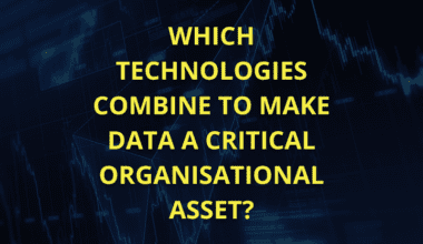 Which technologies combine to make data a critical organisational asset?