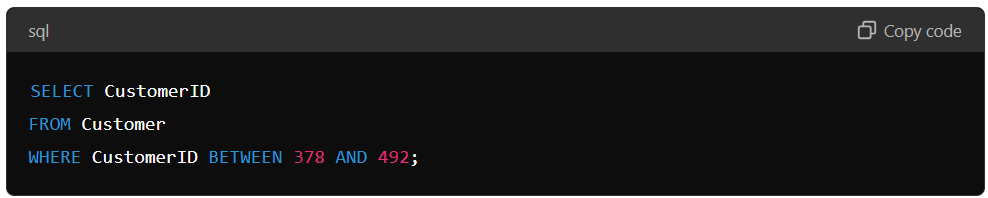 SQL query for updating data in a table.