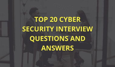 Cyber security Interview question