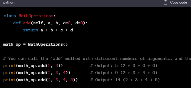 Method Overriding & Method Overloading in Python