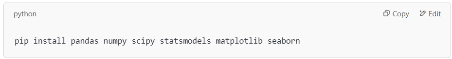 Install required Python libraries.