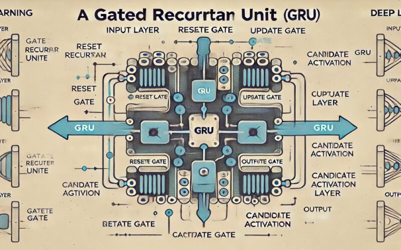 Diagram of Gated Recurrent Unit (GRU) architecture.