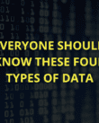 Everyone should know these four types of data