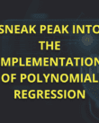 Implementation of Polynomial Regression