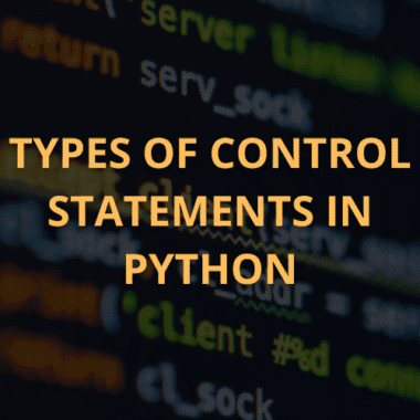 control statements in python