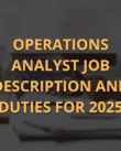 Operations Analyst Job