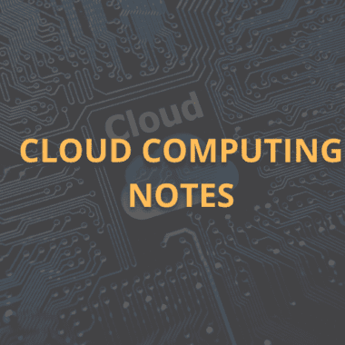 Cloud Computing Notes