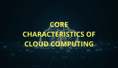 Core characteristics of cloud computing.